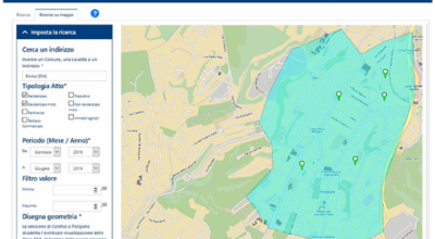 Attivo il servizio di consultazione dei valori immobiliari dichiarati