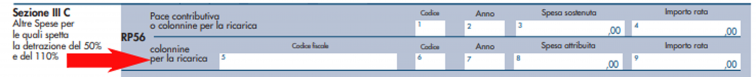 modello redditi PF 2021- sezione III C, rigo RP 56