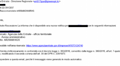 False notifiche amministrative, in corso una nuova ondata
