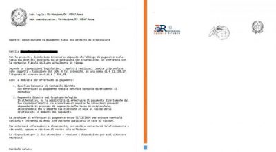 Richieste imposte su criptovalute: scoperto nuovo tentativo di truffa