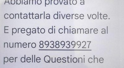 Nuova attività di phishing via sms con pretesto i servizi dell’Agenzia