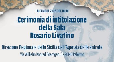 L’Agenzia inaugura a Palermo la Sala dedicata a Rosario Livatino